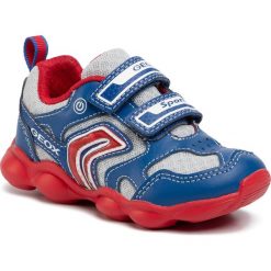 Sneakersy GEOX - J Munfrey B. C J024BC 014BU C0833 M Royal/Red. Niebieskie trampki chłopięce Geox, bez wzorów, ze skóry ekologicznej, na rzepy. W wyprzedaży za 209,00 zł.