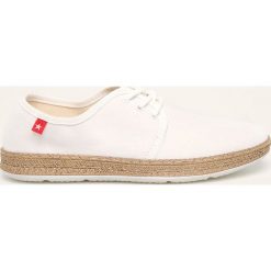 Big Star - Espadryle. Białe espadryle damskie BIG STAR, bez wzorów, z gumy, bez obcasa, na obcasie. Za 99,90 zł.
