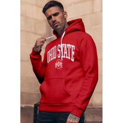 Bluza męska DORMAN RED. Czerwone bluzy męskie Bluza męska DORMAN RED, xl, bez wzorów, bez kołnierzyka, bez rękawów, bez kaptura. W wyprzedaży za 39,00 zł.