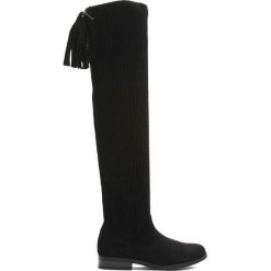 Buty zimowe damskie: Czarne Kozaki Last Call