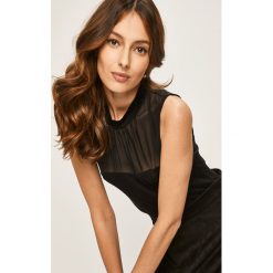 Answear - Body. Czarne bluzki damskie ANSWEAR, s, z elastanu, z okrągłym kołnierzem. Za 69,90 zł.