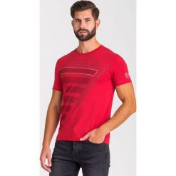 T-SHIRT Emporio Armani. Czerwone t-shirty męskie EA7 Emporio Armani, m, z nadrukiem, z okrągłym kołnierzem. Za 299,00 zł.