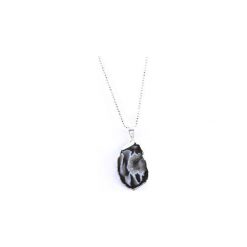 Colare Geoda Agatu Natural srebro. Szare naszyjniki damskie marki Brazi druse jewelry, na imprezę, z agatem, srebrne. Za 170,00 zł.