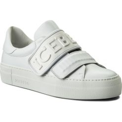 Sneakersy ICEBERG - Gioia 18EID1205A Galaxy Bianco. Białe półbuty damskie Iceberg, na co dzień, bez wzorów, ze skóry, bez obcasa, na koturnie, bez zapięcia. W wyprzedaży za 599,00 zł.