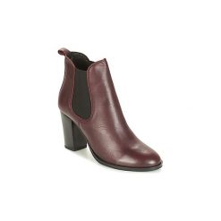 Botki André CLAFOUTI. Czerwone botki damskie Andre, bez obcasa, bez zapięcia. Za 383,20 zł.