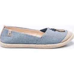 Roxy - Espadryle. Niebieskie espadryle damskie marki Roxy, z gumy. W wyprzedaży za 139,90 zł.