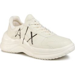 Sneakersy ARMANI EXCHANGE - XUX057 XV238 00894 Off White. Brązowe sneakersy męskie Armani Exchange, bez zapięcia. Za 879,00 zł.