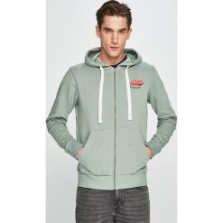 Jack & Jones - Bluza. Zielone bluzy męskie Jack & Jones, m, z nadrukiem, z bawełny, z kapturem, bez rękawów, z kapturem. W wyprzedaży za 79,90 zł.