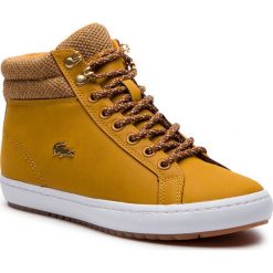 Sneakersy Lacoste Straightset Insulatec 3182Caw 7-36CAW0045355. Żółte półbuty damskie Lacoste. W wyprzedaży za 279,99 zł.
