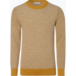 Selected - Sweter męski – Martin, żółty. Żółte swetry męskie marki Selected, m, bez wzorów, z dzianiny, bez kołnierzyka, bez kaptura. Za 229,95 zł.
