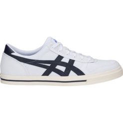 Buty Asics Aaron M 1201A008 101. Białe buty sportowe męskie Asics, z gumy, bez zapięcia. W wyprzedaży za 309,00 zł.