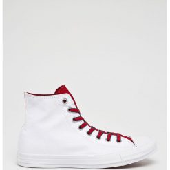 Converse - Trampki. Białe trampki męskie marki Converse, z gumy, na sznurówki. W wyprzedaży za 279,90 zł.