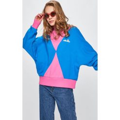 Ellesse - Bluza. Niebieskie bluzy damskie marki Ellesse, z bawełny, bez kaptura. Za 259,90 zł.