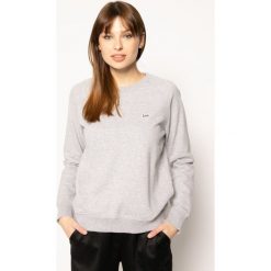 Bluza Lee Plain Crew L53RTXMP. Szare bluzy damskie Lee, l, bez wzorów, z bawełny, bez rękawów, bez kaptura. W wyprzedaży za 219,00 zł.
