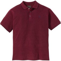 Shirt polo melanżowy bonprix czerwony melanż. Czerwone koszulki męskie bonprix, s, bez wzorów, z bawełny, bez rękawów. Za 54,99 zł.