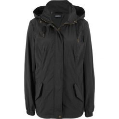 Lekka parka z kapturem bonprix czarny. Czarne parki damskie bonprix, bez wzorów, z kapturem. Za 149,99 zł.