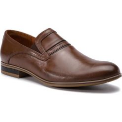 Półbuty SERGIO BARDI - SB-02-07-000192 105. Pomarańczowe buty wizytowe męskie marki Sergio Bardi, bez wzorów, ze skóry, eleganckie, bez zapięcia. W wyprzedaży za 199,00 zł.
