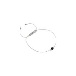 Bransoletka Turmalin Sznurek srebro. Szare bransoletki damskie Brazi druse jewelry, z nylonu, srebrne. Za 60,00 zł.