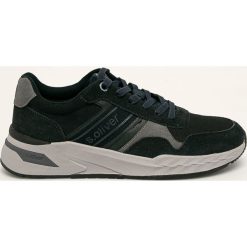 S. Oliver - Buty. Niebieskie sneakersy męskie S.Oliver, ze skóry, na sznurówki. W wyprzedaży za 199,90 zł.