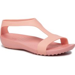 Sandały CROCS - 205469-6JC Dark Orange. Pomarańczowe klapki damskie Crocs, bez wzorów, z tworzywa sztucznego, bez obcasa. W wyprzedaży za 129,99 zł.