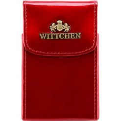 Etui na wizytówki 25-2-151-3. Czerwone portfele damskie marki Wittchen, bez wzorów. Za 189,00 zł.