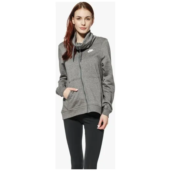Nike Bluza W Nsw Fnl Fz Club , szary, rozmiar S. Szare bluzy damskie Nike, s, bez wzorów, z bawełny, bez rękawów, bez kaptura. W wyprzedaży za 179,99 zł.