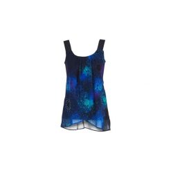 Topy na ramiączkach / T-shirty bez rękawów Desigual CARLOTA. Niebieskie topy damskie marki Desigual, l. Za 233,10 zł.
