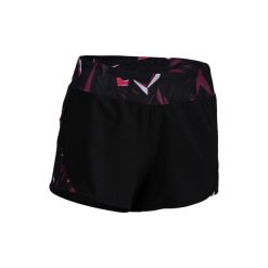 Spodenki fitness kardio damskie 500. Czarne spodenki sportowe damskie DOMYOS, xs, bez wzorów, z elastanu, na fitness i siłownię. W wyprzedaży za 29,99 zł.