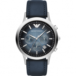 Zegarek EMPORIO ARMANI - Renato AR2473 Blue/Silver/Steel. Niebieskie zegarki męskie Emporio Armani. Za 1149,00 zł.