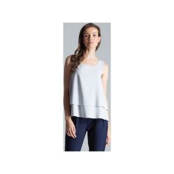 Bluzka M679zary. Szare bluzki damskie FIGL, xl, bez wzorów, bez kołnierzyka, bez rękawów. Za 109,00 zł.