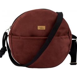 Torebka okrągła "MOON BAG" z eko-zamszu, kolor bordowy BORDOWY ZAMSZ. Czerwone listonoszki damskie me&BAGS, bez wzorów, z zamszu, przez ramię, małe, bez dodatków. Za 219,00 zł.