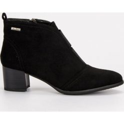 STYLOWE CZARNE BOTKI. Czarne botki damskie na zamek FILIPPO, eleganckie. Za 89,90 zł.