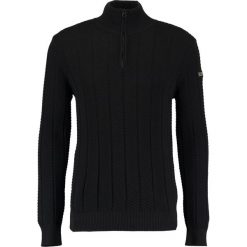 Swetry klasyczne męskie: Schott NYC RIDGE Sweter black