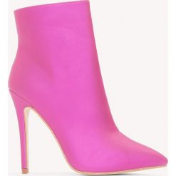 Botki damskie lity: Boohoo Botki Pearl - Pink