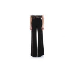 Spodnie z lejącego materiału Elisabetta Franchi PA25291E2. Czarne spodnie damskie Elisabetta Franchi. W wyprzedaży za 508,51 zł.
