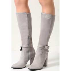 Szare Kozaki Plain Jane. Szare buty zimowe damskie vices, na wysokim obcasie. Za 119,99 zł.