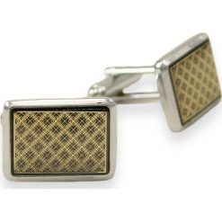 Męskie Spinki do Mankietów - Alties SPMALT0142. Żółte spinki do mankietów męskie Alties, z mosiądzu. Za 33,00 zł.