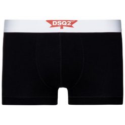Bokserki Dsquared2 Underwear D9LC62270. Białe bokserki męskie Dsquared2 Underwear, bez wzorów, z elastanu. W wyprzedaży za 119,00 zł.