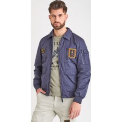 KURTKA aeronautica militare. Niebieskie płaszcze męskie Aeronautica Militare, m, bez wzorów, bez kaptura. Za 1629,00 zł.