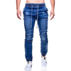 Spodnie męskie joggery jeansowe Recea. Spodnie męskie Recea, s, bez wzorów, z bawełny. W wyprzedaży za 107,16 zł.