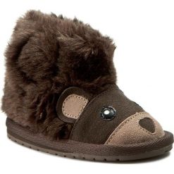 Buty EMU AUSTRALIA - Bear Walker B11197 Chocolate. Pomarańczowe kozaki dziewczęce EMU Australia, bez wzorów, z wełny, bez obcasa. W wyprzedaży za 179,00 zł.