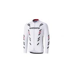 Bluza rowerowa męska Shimano Thermal Print Long Sleeve Jersey M. Szare bluzy męskie marki Shimano, s, wspinaczkowe. Za 252,69 zł.