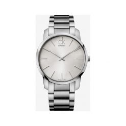 Calvin Klein City Zegarek Srebrny. Szare zegarki męskie Calvin Klein, srebrne. Za 1146,95 zł.