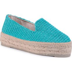 Espadryle MANEBI - Slippers D O 2.5 D0 Turquoise. Niebieskie espadryle damskie Manebi, bez wzorów, z tworzywa sztucznego, bez obcasa, na płaskiej podeszwie. W wyprzedaży za 299,00 zł.