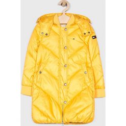 Tommy Hilfiger - Kurtka dziecięca 116-176 cm. Żółte kurtki dziewczęce z elastanu, długie. W wyprzedaży za 539,90 zł.