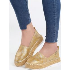Żółte Espadryle Free Mind. Żółte espadryle damskie Born2be, bez wzorów, bez obcasa. Za 69,99 zł.