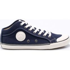 Pepe Jeans - Tenisówki. Niebieskie trampki męskie Pepe Jeans, bez wzorów, z jeansu, na sznurówki. W wyprzedaży za 219,90 zł.
