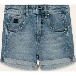G-Star Raw - Szorty dziecięce 128-164 cm. Niebieskie spodenki dziewczęce G-Star RAW, bez wzorów, z elastanu, retro. W wyprzedaży za 199,90 zł.