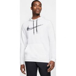 Nike Dri-FIT Bluza Czarny Biały. Czarne bluzy męskie Nike, l, z nadrukiem, z poliesteru, bez kołnierzyka, bez rękawów, bez kaptura. Za 223,95 zł.