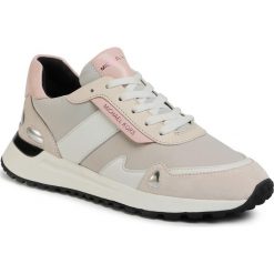 Sneakersy MICHAEL MICHAEL KORS - Monroe Trainer 43T0MOFS2D Aluminium. Brązowe półbuty damskie MICHAEL Michael Kors, bez wzorów, z zamszu, bez obcasa, na płaskiej podeszwie, bez zapięcia. Za 739,00 zł.